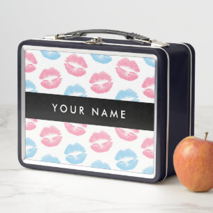 Labios rosados, labios azules, besos, tu nombre, p