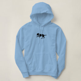 Laboratorio negro juguetón de la sudadera con