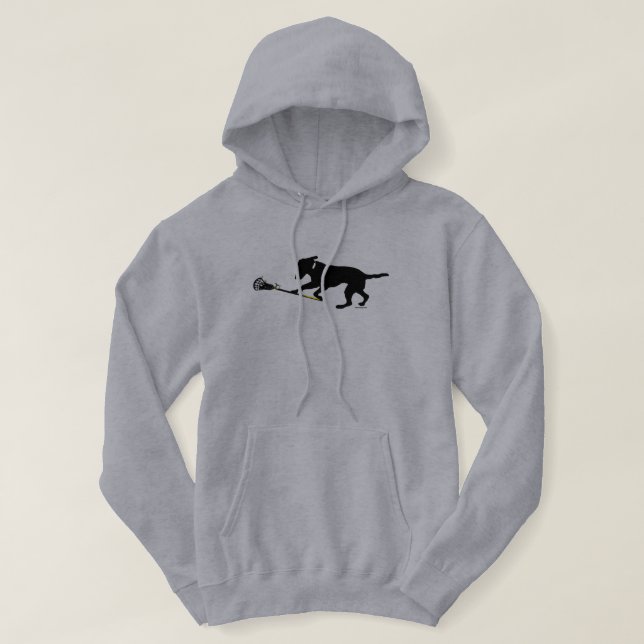 Laboratorio negro que juega la sudadera con (Diseño del anverso)