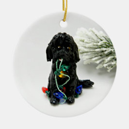 Labra Doodle Golden Doodle Ornamento de Navidad pa