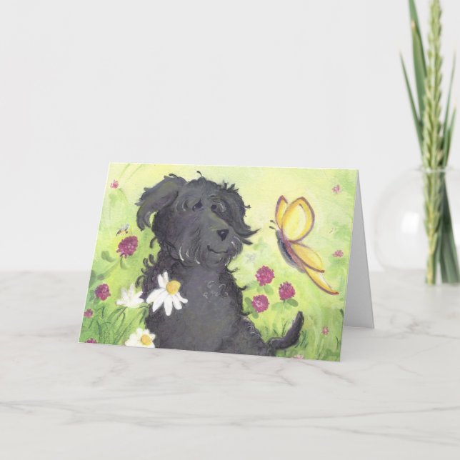 Labradoodle Doodle Doodle Doodle / Tarjeta de agra (Anverso)