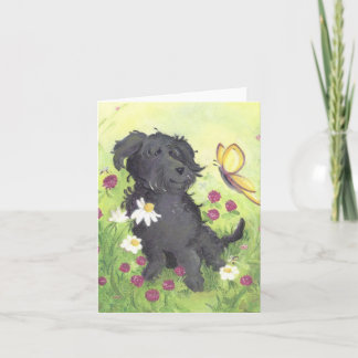 Labradoodle Doodle Perro / Tarjeta de Nota