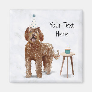 Labradoodle Imán personalizado