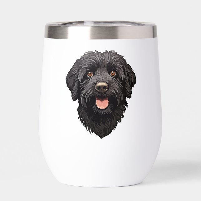 Labradoodle Perro Negro (Trasero)