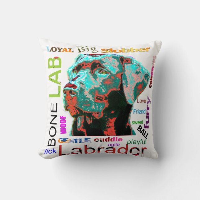 Labrador - almohadas de MoJo del americano del (Anverso)