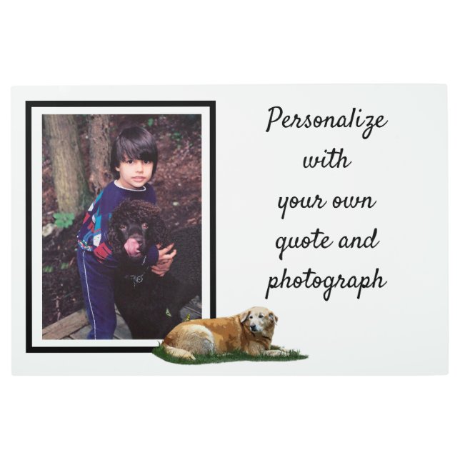 Labrador amarillo Raza mixta Perro arte mural Meta (Anverso)