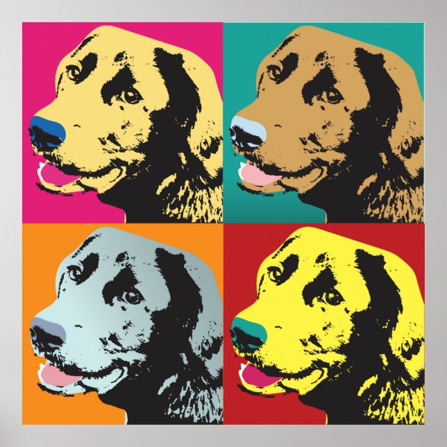 Labrador de arte pop (Frente)