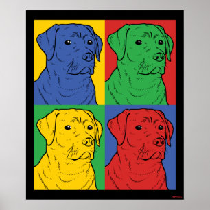 Labrador de arte pop