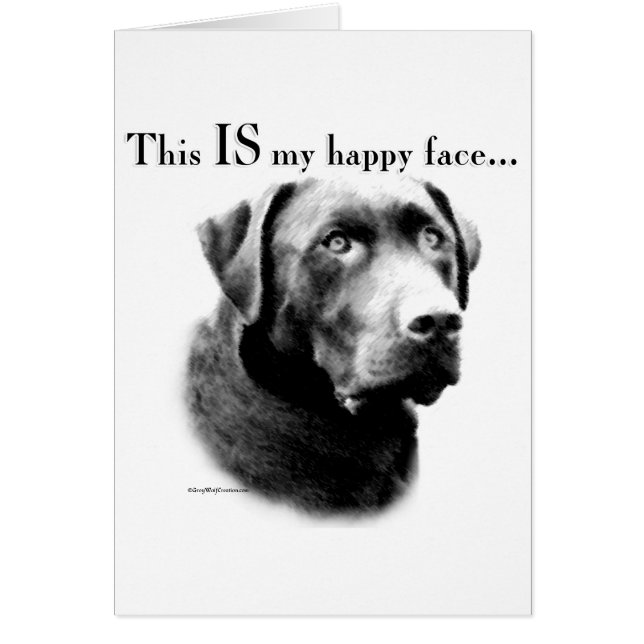 Labrador feliz cara (Frente)