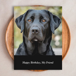 Labrador negro, tarjeta postal Personalizado