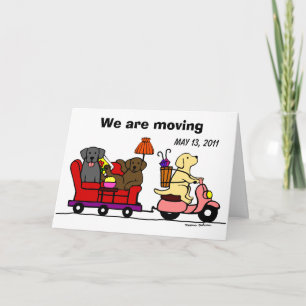 Labrador Perros Personalizado Invitación en movimi