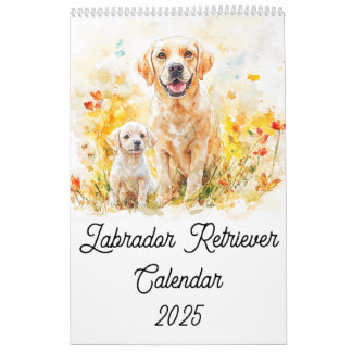 Labrador Recuperador de calendario padre y papa