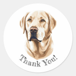 Labrador Recuperador Gracias! Pegatinas
