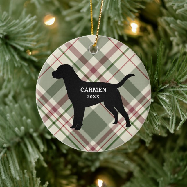 Labrador Recuperador Jugó Ornamento De Navidad (Árbol)