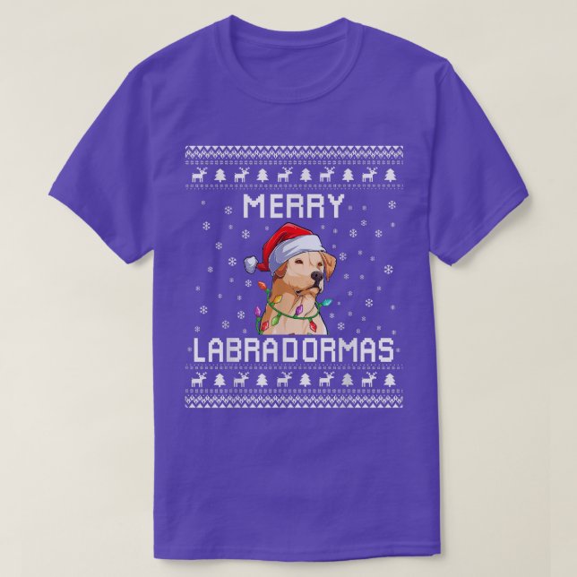 Labrador Recuperador Navidades feos Sweater Labrad (Diseño del anverso)