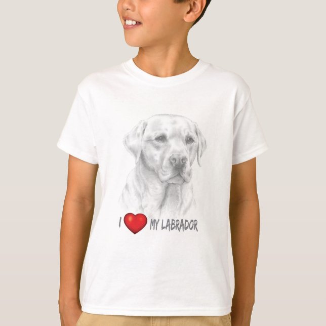 Labrador Recuperador Niños Camiseta (Anverso)