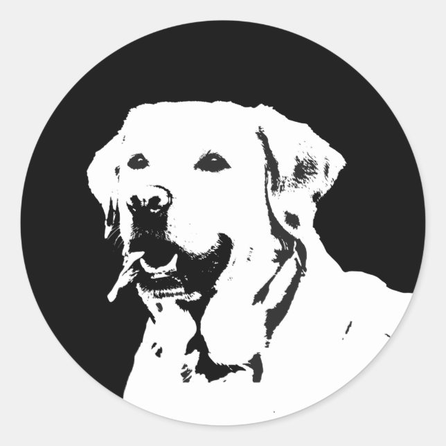 Labrador Recuperador Perro Pegatina Sellos para so (Anverso)