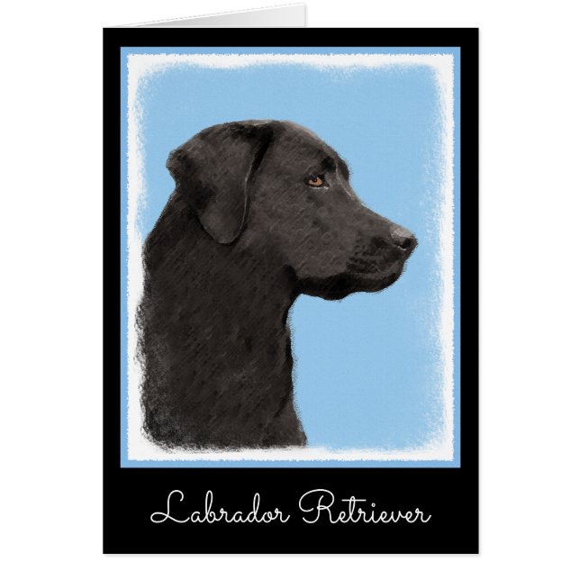 Labrador recuperador pintura negra original de per (Frente)