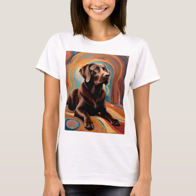 Labrador recuperar camiseta (Anverso)