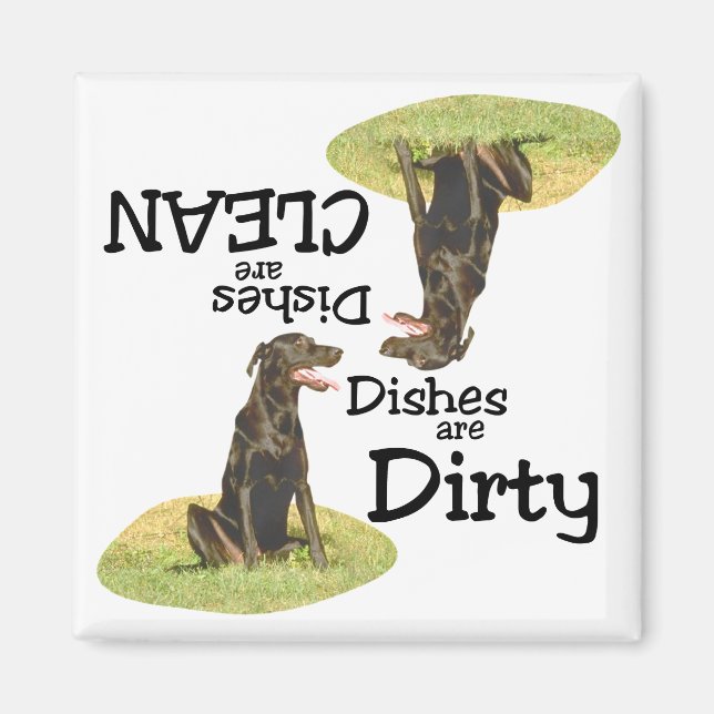 Labrador Recuperever Amantes del Imán del Lavavaji (Frente)