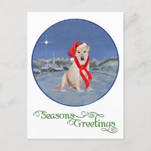 Labrador Retriever Amarillo Navidad