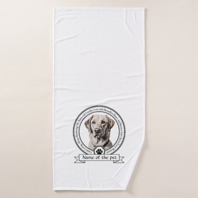 Labrador Retriever Credo (Toalla de baño)