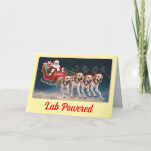Labrador Retriever divertido en Navidad