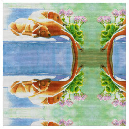 Labradores amarillos en tela de perro de sofá