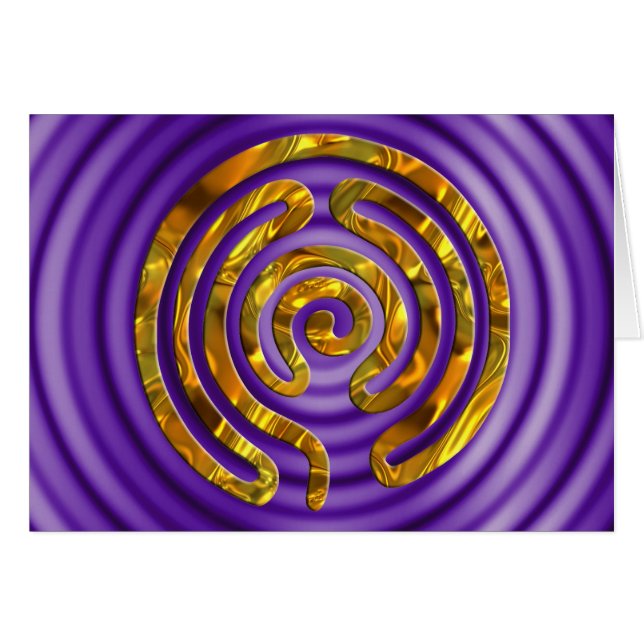 Labyrinth GOLD | rizos violetas (Anverso (Horizontal))