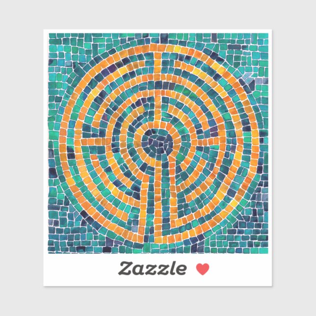 LABYRINTH II 4x4 Pegatina vinílico (Hoja)