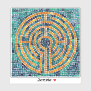 LABYRINTH II 6x6 Pegatina de vinilo