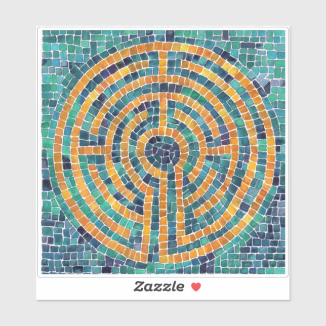 LABYRINTH II 6x6 Pegatina de vinilo (Hoja)