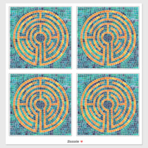 LABYRINTH II Pegatina de vinilo de 14" (4 pequeñas