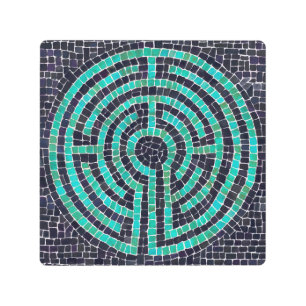 LABYRINTH III 8x8 Arte mural Metalizado