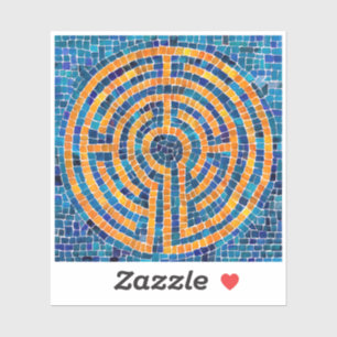 LABYRINTH IV 3x3 Pegatina de vinilo