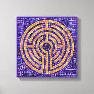 LABYRINTH MOSAIC 12x12 Lienzo envuelto (1.5" Profu