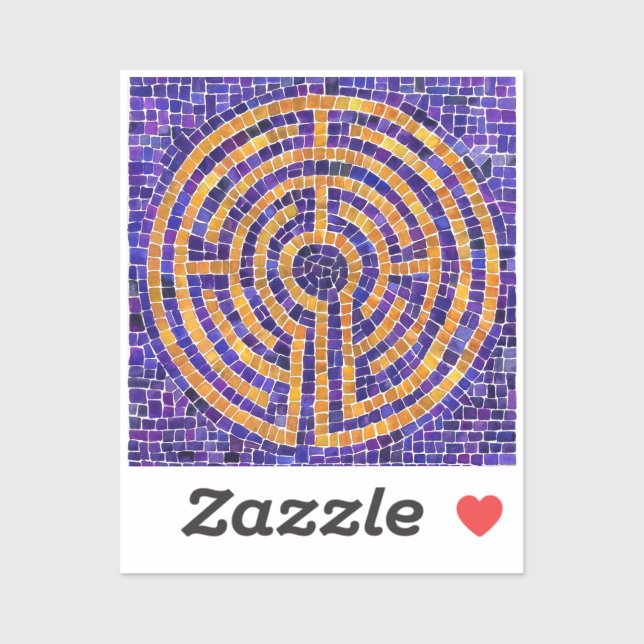 LABYRINTH MOSAIC 2x2 Pegatina de vinilo (Hoja)