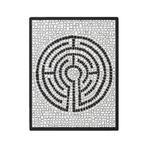 LABYRINTH VII 11x14 arte de pared Metalizado - Neg