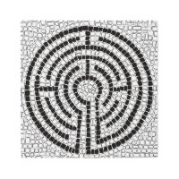 LABYRINTH VII 12x12 arte mural Metalizado