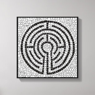 LABYRINTH VII 12x12 Lienzo envuelto (1,5" Profundi