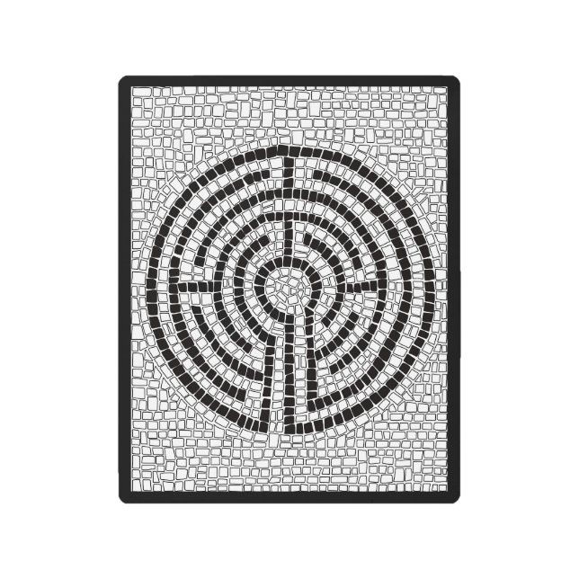 LABYRINTH VII 8x10 Arte de pared Metalizado - Negr (Anverso)