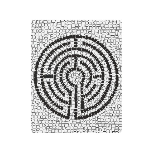 LABYRINTH VII 8x10 Arte mural Metalizado (Anverso)