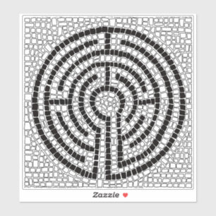 LABYRINTH VII 8x8 Pegatina vinílico