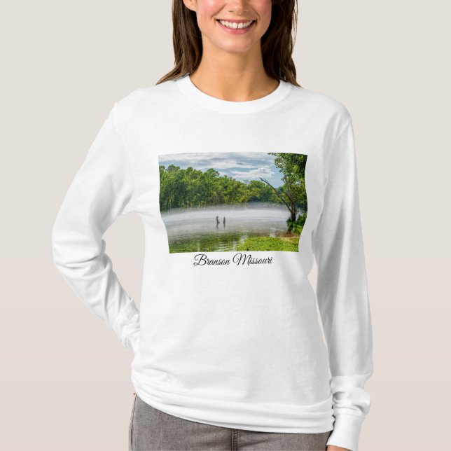 Lac Taneycomo - camiseta de manga larga con niebla (Anverso)