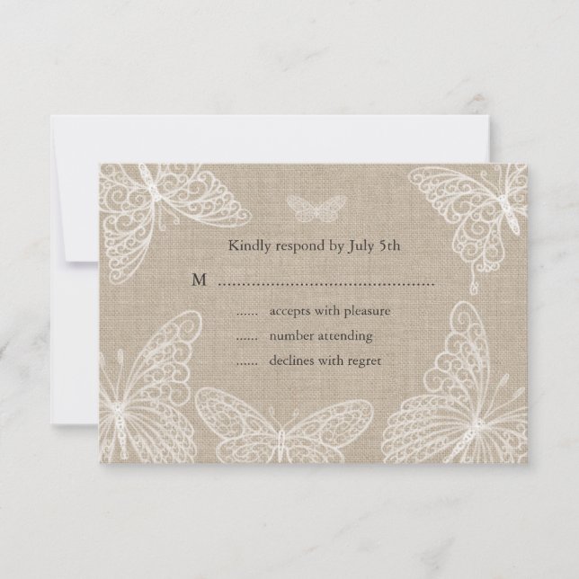 Lace Butterflies RSVP 2 (Anverso)