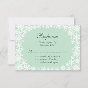 Lace de invierno en Mint RSVP