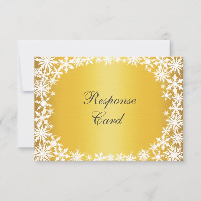 Lace de Invierno en Oro RSVP (Anverso)