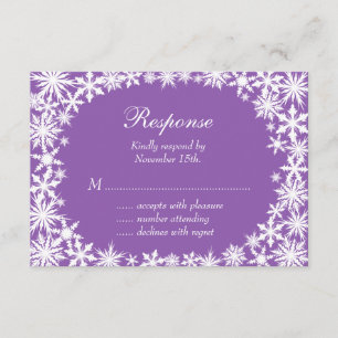 Lace de invierno en RSVP morado