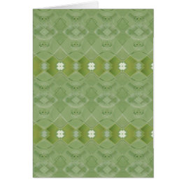 Lace irlandés - Tarjeta de saludo Asparagus Green