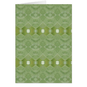 Lace irlandés - Tarjeta de saludo Asparagus Green